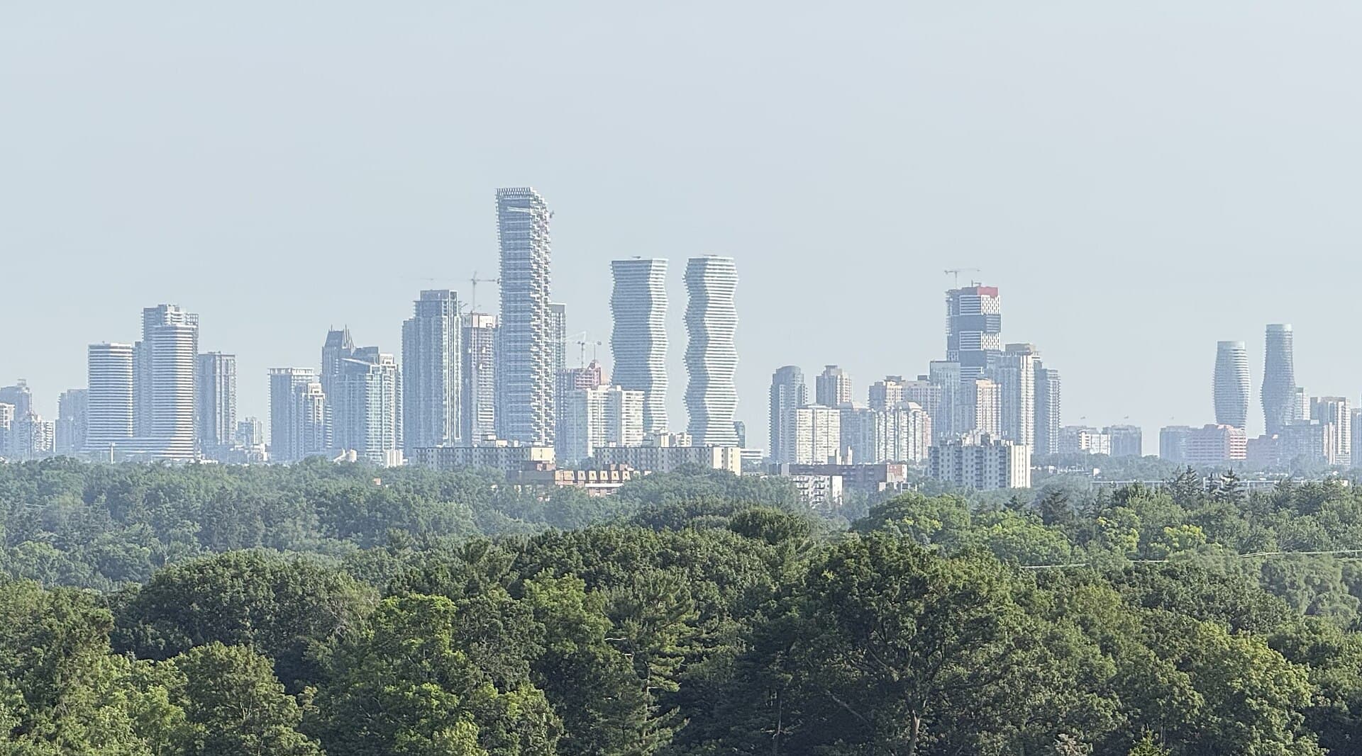 Mississauga skyline and City Centre business district